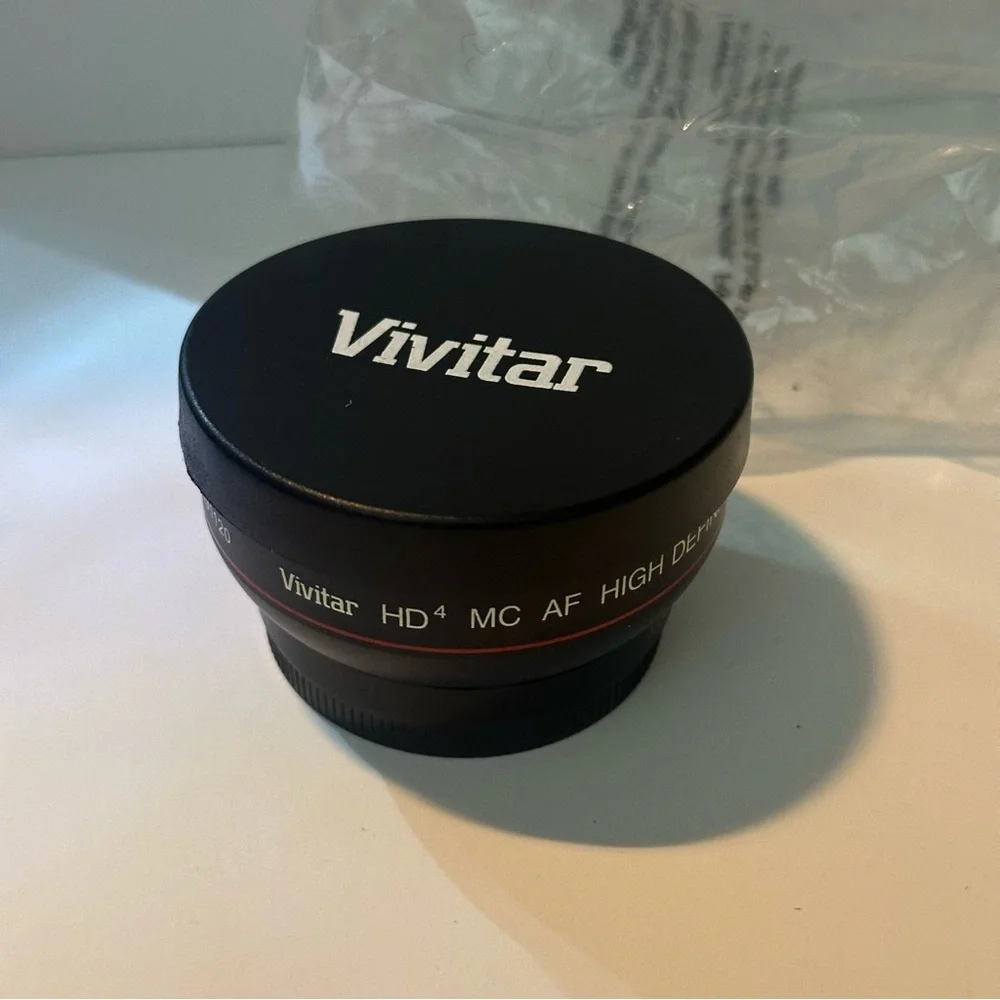 Vivitar HD 49mm 0.43x Pro Wide Angle Lens W/Macro Converter Attachment Lens NEW